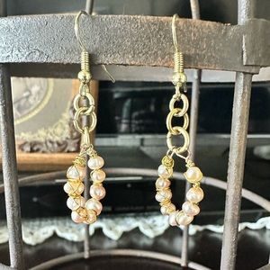 Pearl ring earrings